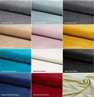 New Penal Lilly Cream Plush Velvet 7 Seater Corner L-Shape Fixed Seat Comfy Sofa