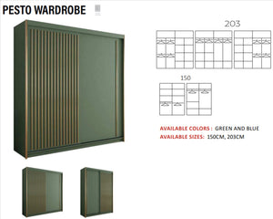 New Elevator LooksWish Luxury Pesto sliding mirror Wardrobe
