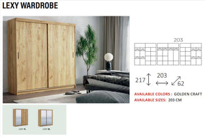 New Elevator LooksWish Luxury Lexy sliding mirror Wardrobe