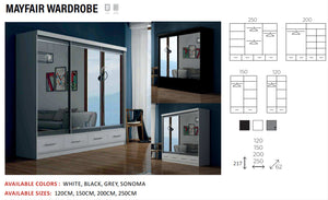 New Elevator LooksWish Luxury Mayfairrooms sliding mirror Wardrobe