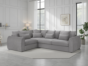 LooksWish Mirabel Sofa Grey Left Hand Facing Corner