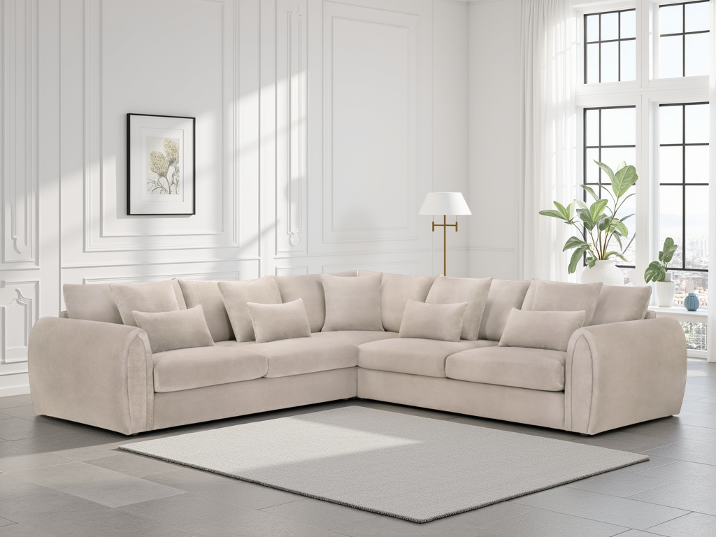 Lookswish Mirabel Sofa Mocha Large Corner