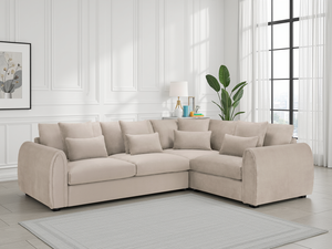 LooksWish Mirabel Sofa Mocha Right Hand Facing Corner