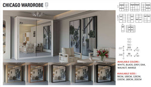 New Elevator LooksWish Luxury  CHICAGO  rooms sliding mirror Wardrobe