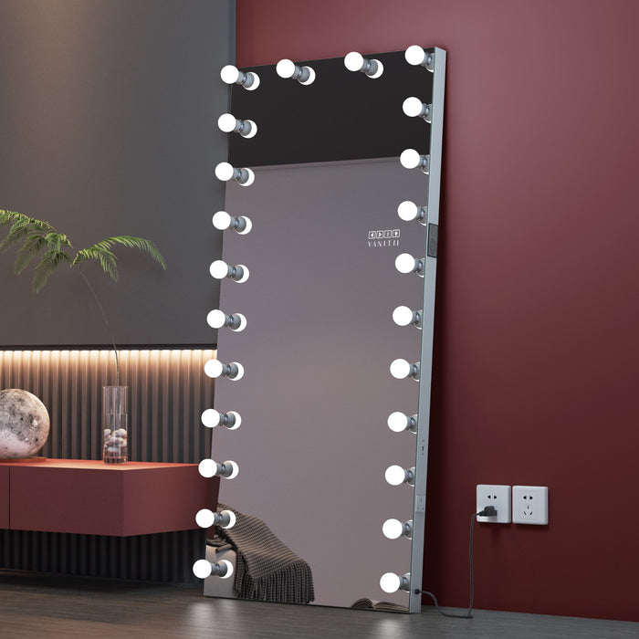 Luxury Ray Marilyn Hollywood Vanity Mirror - Full Length Wall Mountable Vanity Mirror with 24 Dimmable LED Bulbs