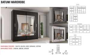 New Elevator LooksWish Luxury  BATUMI  rooms sliding mirror Wardrobe
