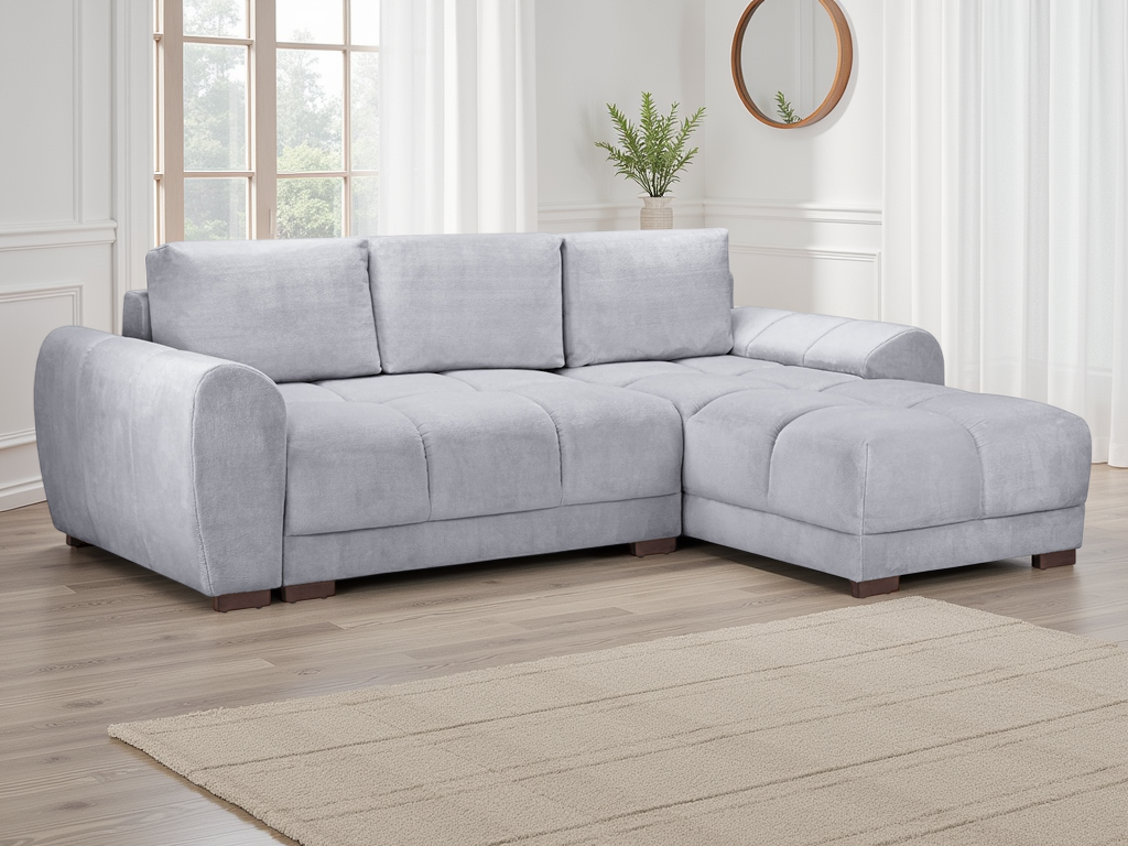 LooksWish Azzuro Sofabed Grey Universal Corner