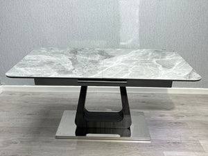 Zermatt Extendable Dining Table(160 - 200) (Grey Ceramic) -  Lookswish