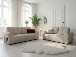 LooksWish San Marino Sofa Beige 3+2 Set