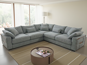 LooksWish Jupiter Sofa Grey Large Corner