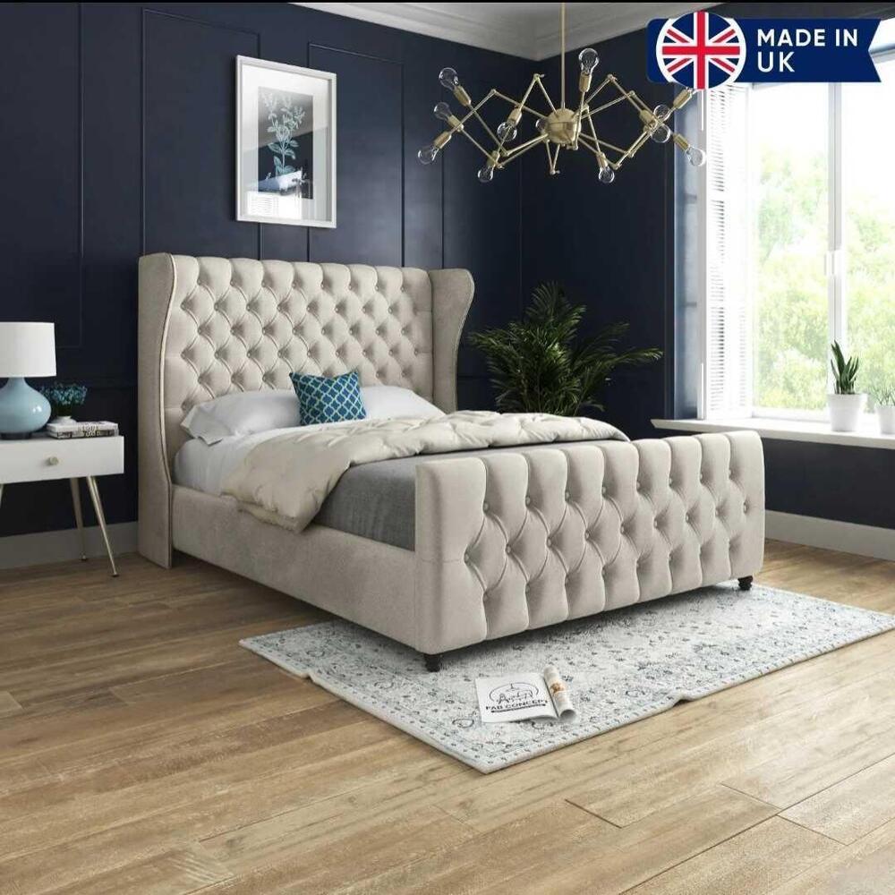 Knightsbridge Luxury Wingback Bed