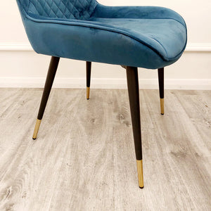 Luna Velvet Dining Chair - ALL COLOURS