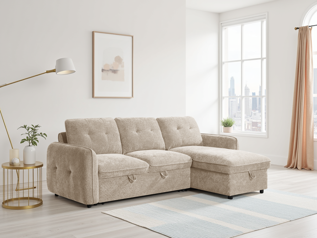 LookWish Moscow Sofabed Beige Universal Corner