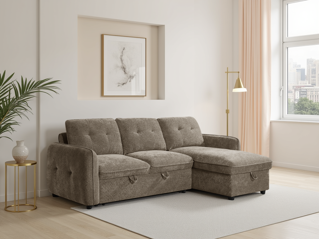 LookWish Moscow Sofabed Brown Universal Corner