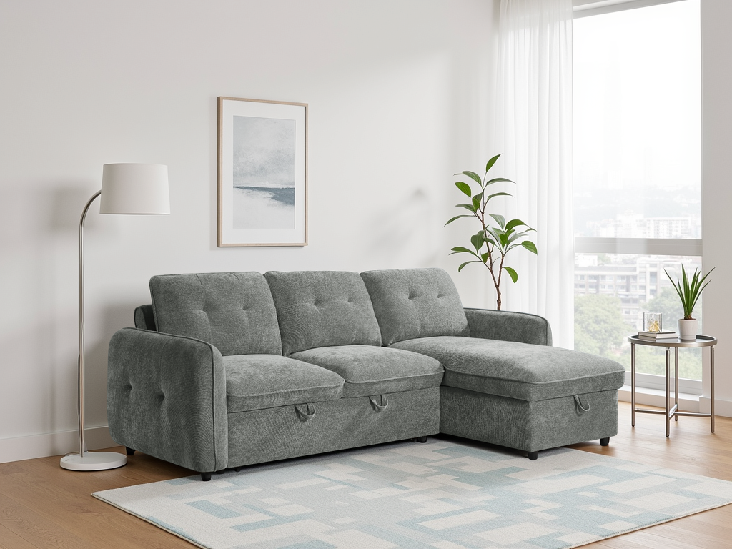 LookWish Moscow Sofabed Grey Universal Corner