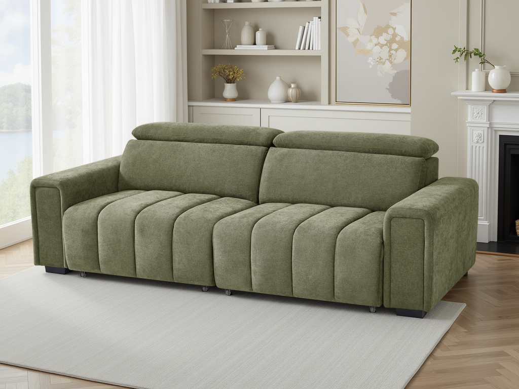 LookWish Molly Electric Sofabed Green 3 Seater