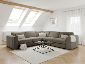 LooksWish Naples Sofa Mocha Large Corner