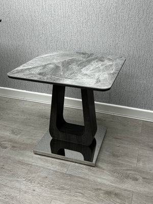 Zermatt Lamp Table (Grey Ceramic) - Lookswish
