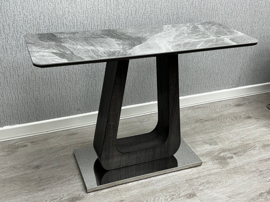 Zermatt Console Table (Grey Ceramic) -  Lookswish