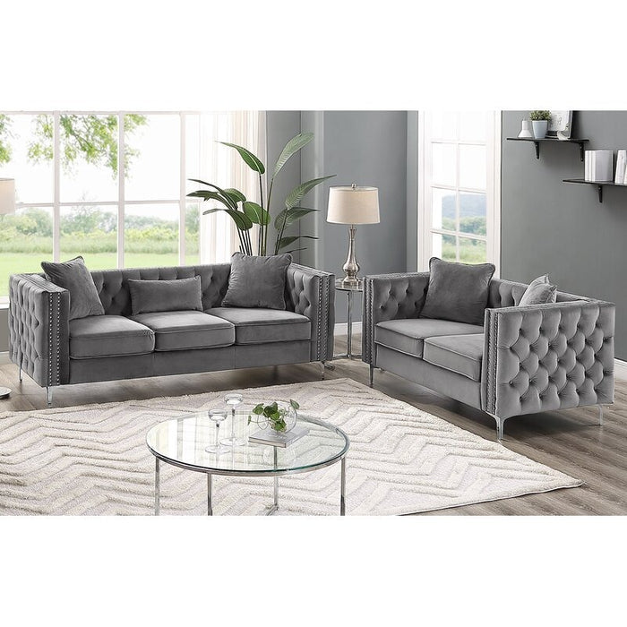 Ray Furniture Chesterfield Brooma Empire Couch Silver Plush Large 3 Seater 2 Seater Sofas Set