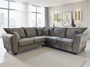 LooksWish Serena Sofa Brown Large Corner