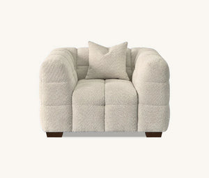 Tribeca Sofa Range in Oatmeal Boucle Fabric