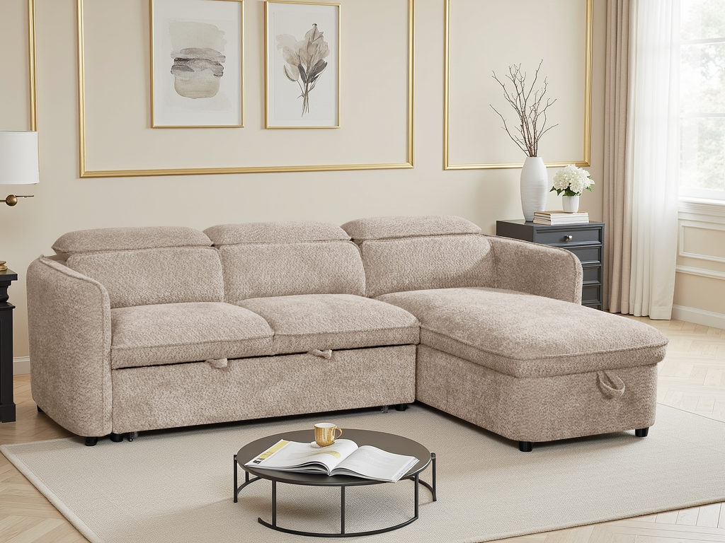 LookWish Capri Sofabed Beige Universal Corner