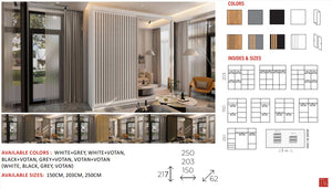 New Elevator LooksWish Luxury  Royal  rooms sliding mirror Wardrobe