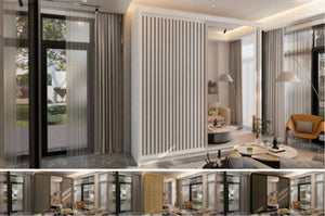 New Elevator LooksWish Luxury  Royal  rooms sliding mirror Wardrobe