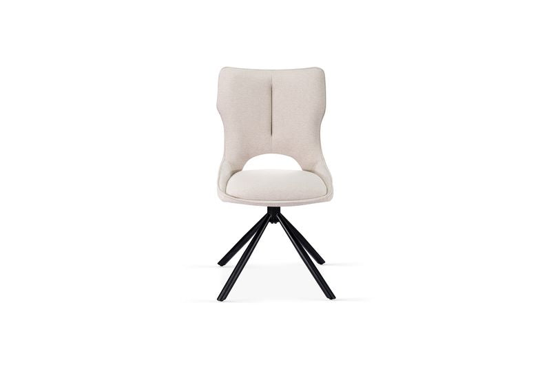 Roseland 360 Swivel Beige Dining Chair -  Lookswish