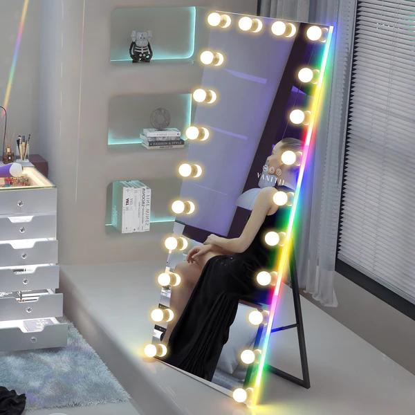 Luxury Ray Hollywood Vanity Mirror - Full Length Vanity Mirror with RGB