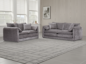 LooksWish Solaya Sofa Grey 3+2 Set