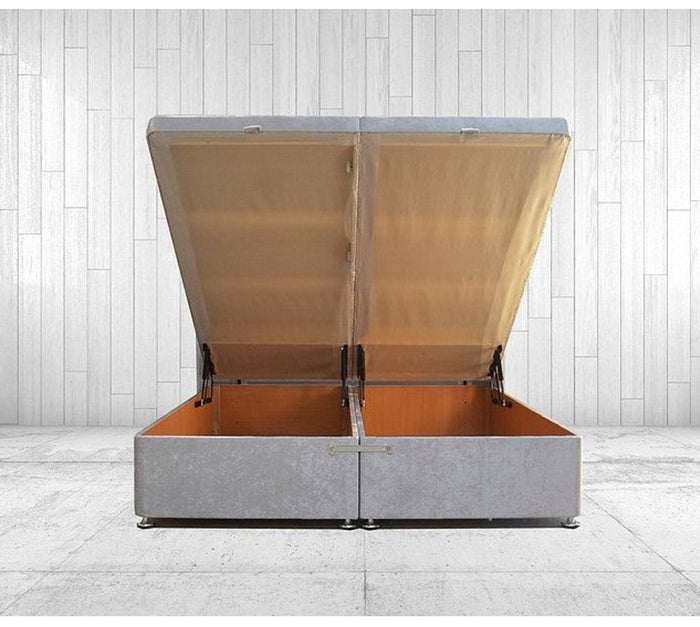 Diana Ottoman Storage Bed Divan Ottoman Base With Vertical Lined Designer Headboard