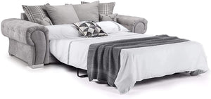 Verona Chesterfield Sofa 3 Seater Sofa Bed Grey