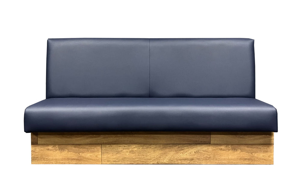 Faux Leather Plain Back Booth Seating 900mm Tall