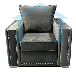 Alaska Plush Velvet Arm Chair