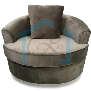 Alaska Plush Velvet Cuddle Chair