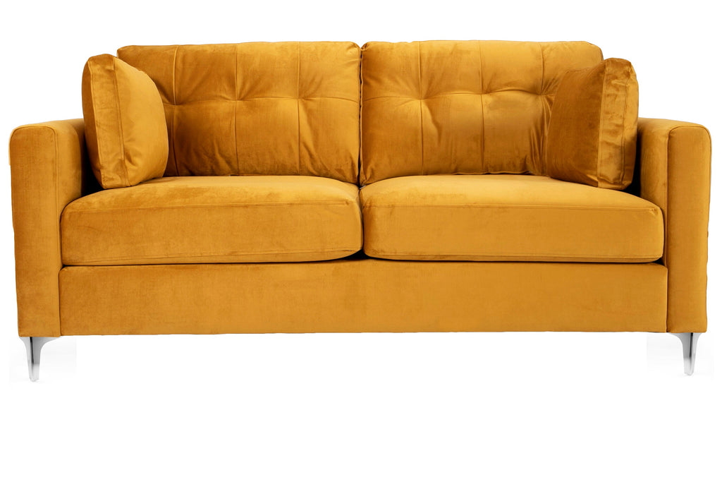 Hira Chaise Comfy 3+2 Seater Sofa in Mustard