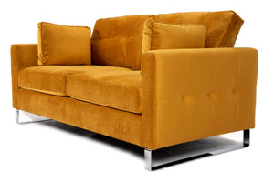 Hira Chaise Comfy 3+2 Seater Sofa in Mustard