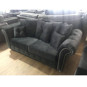 Olympia Chesterfield Plush Velvet 3+2 Sofa Set