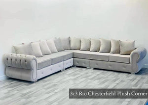 Fabric Chesterfield Sofa