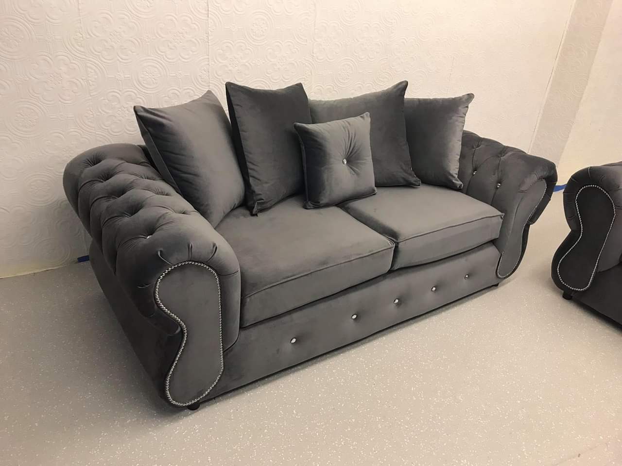 Black on sale tuxedo sofa