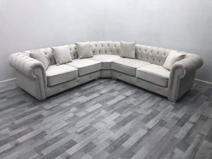 Cream L Shaped Sofa