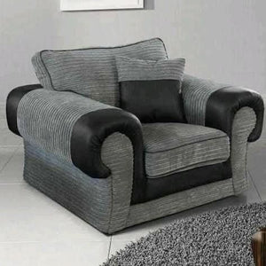 Tango Grey Jumbo Armchair 1 Seater