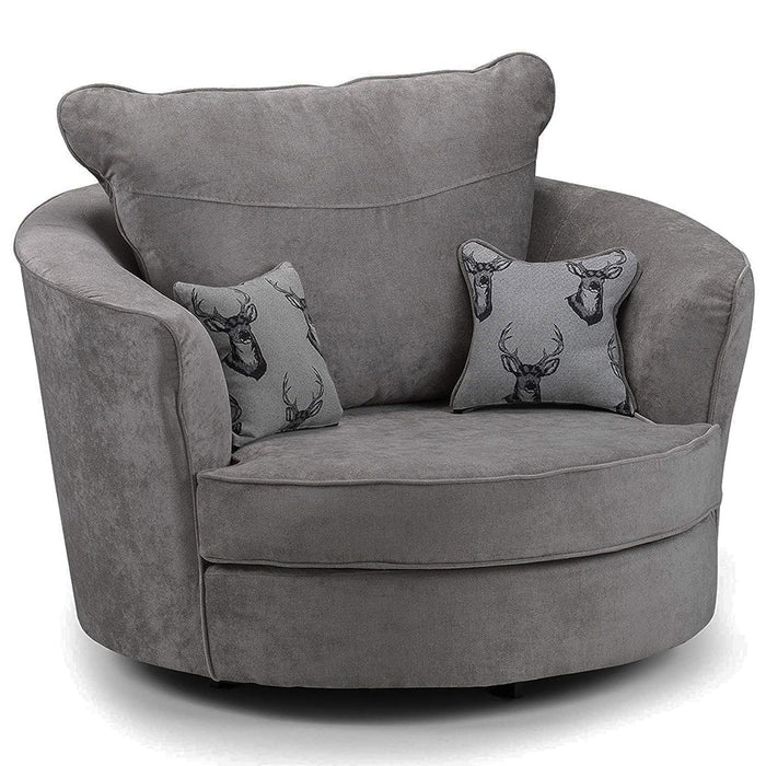 Vegas Range Cuddle Chair Grey Looks Wish