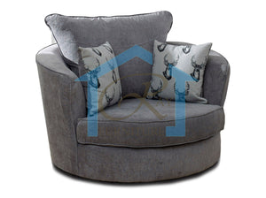 Verona Range Cuddle Chair Grey