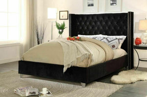 Admiral Wing Back 4ft6 Double Chesterfield Bed Frame